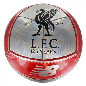 New Balance Liverpool 125 Year Anniversity Soccer Ball 2017 Silver New Size 5
